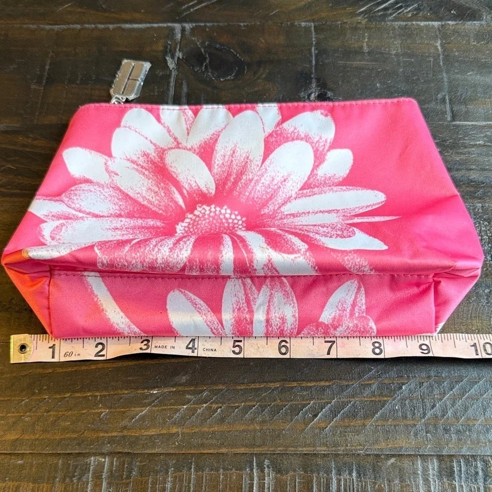 Clinique Floral‎ Pink Cosmetic Bag New